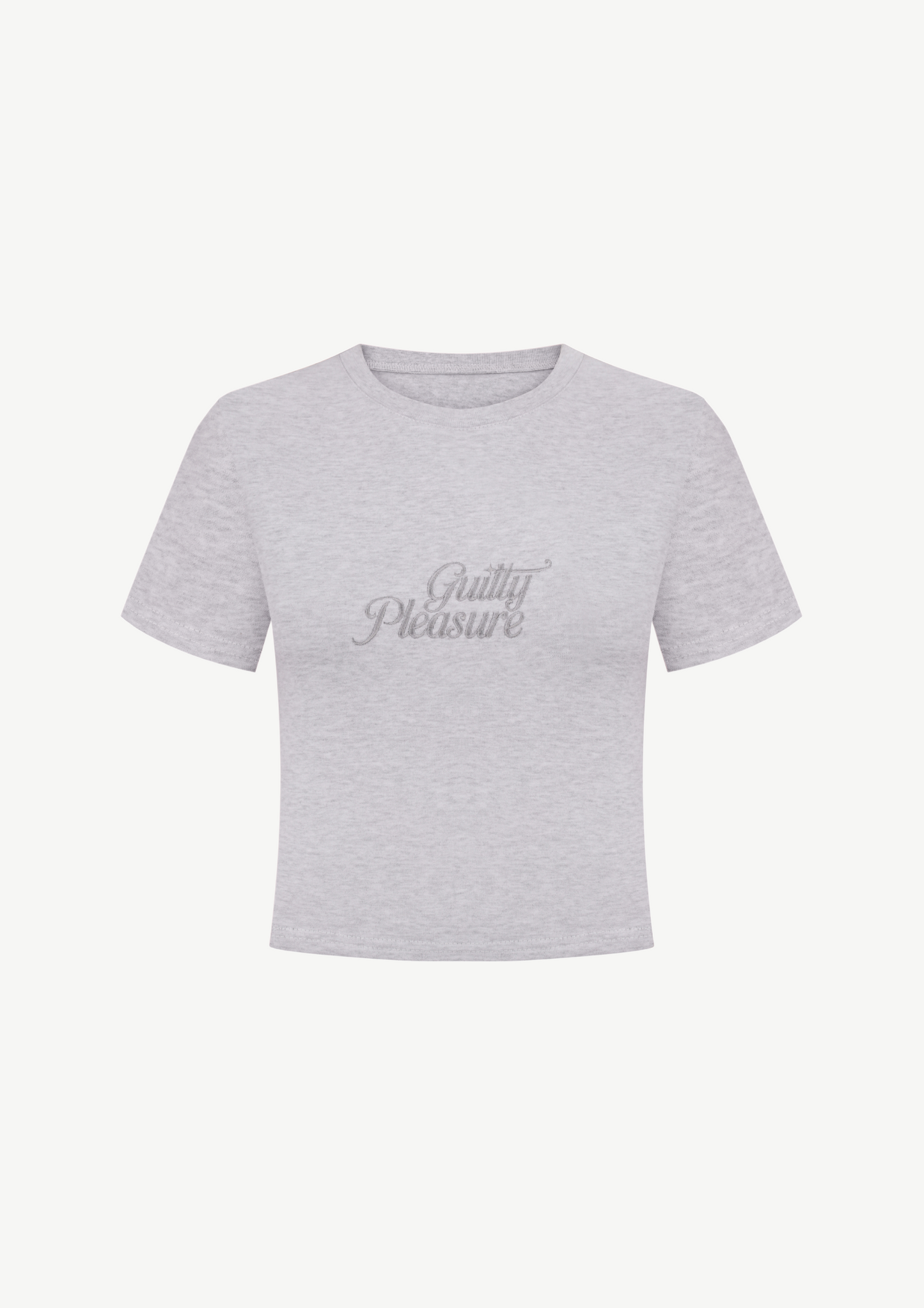"Guilty Pleasure" T-shirt In Light Gray