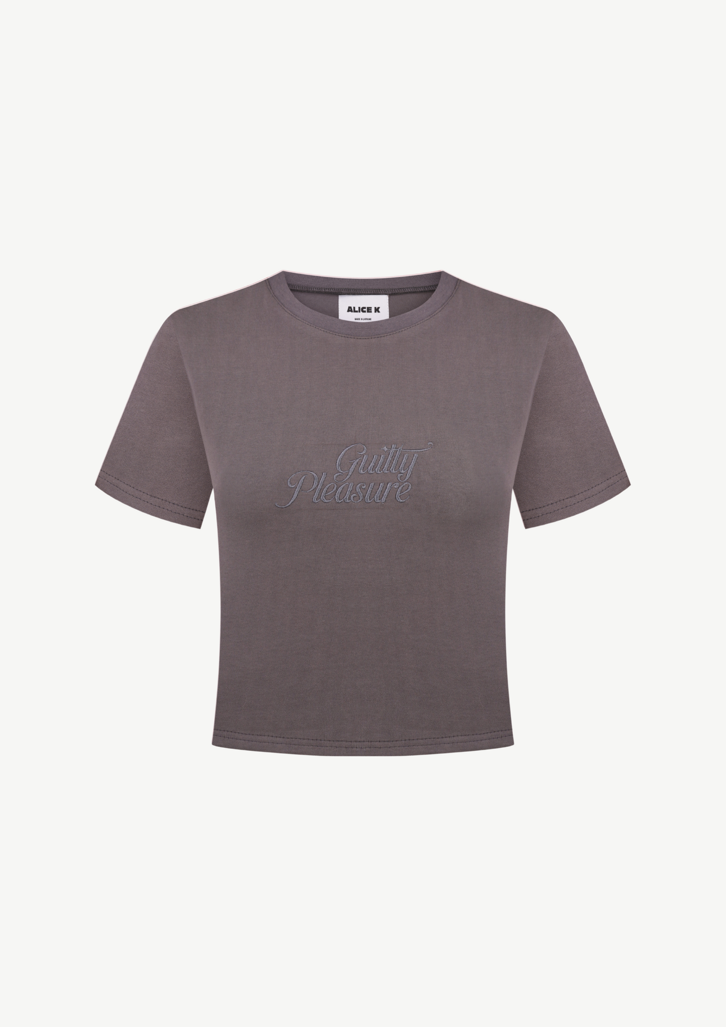 "Guilty Pleasure" T-shirt In Dark Gray