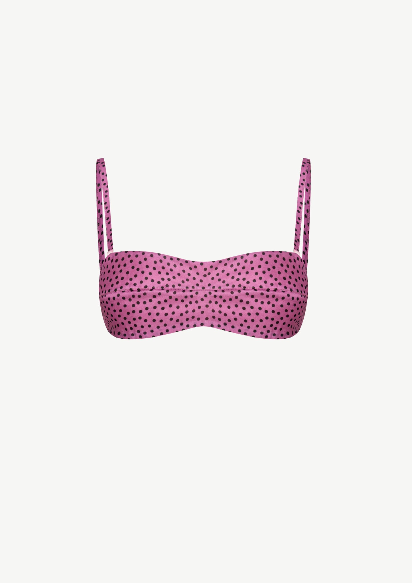 Silk Polka-Dot Top