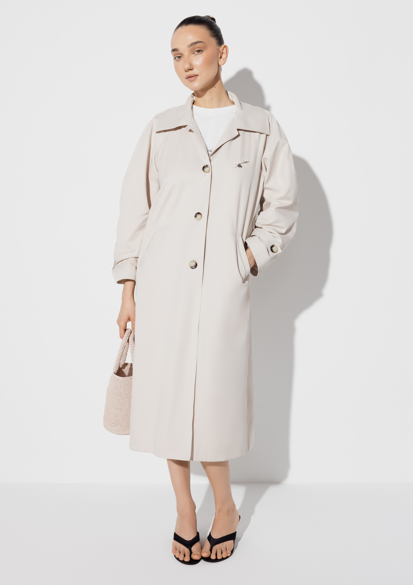 Trench Coat In Beige