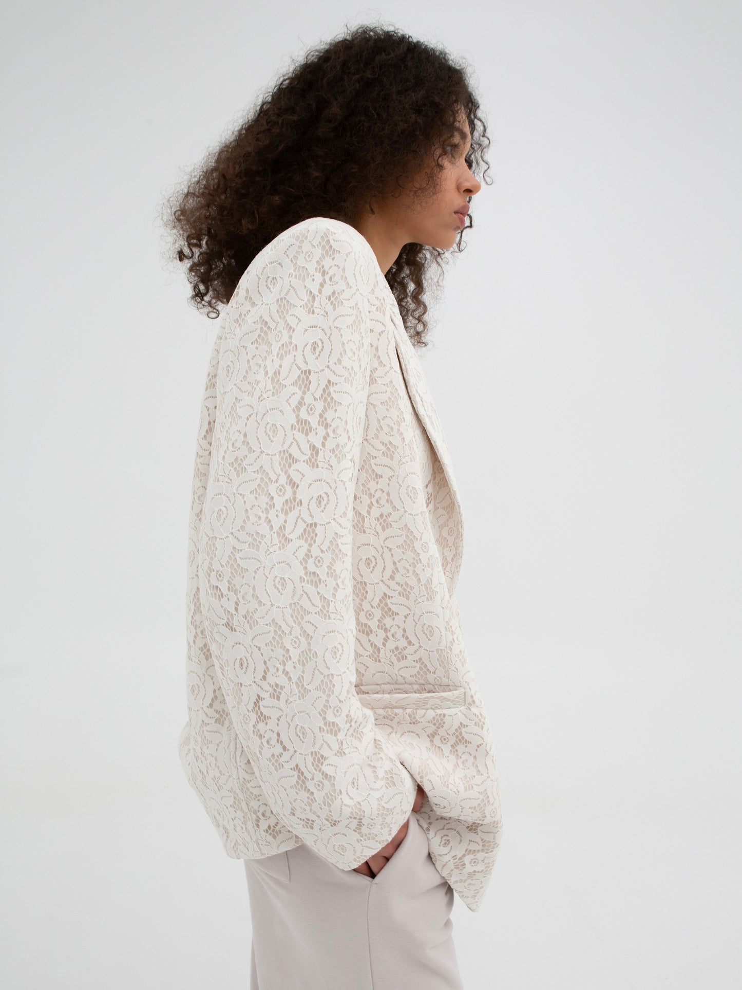 Lace blazer