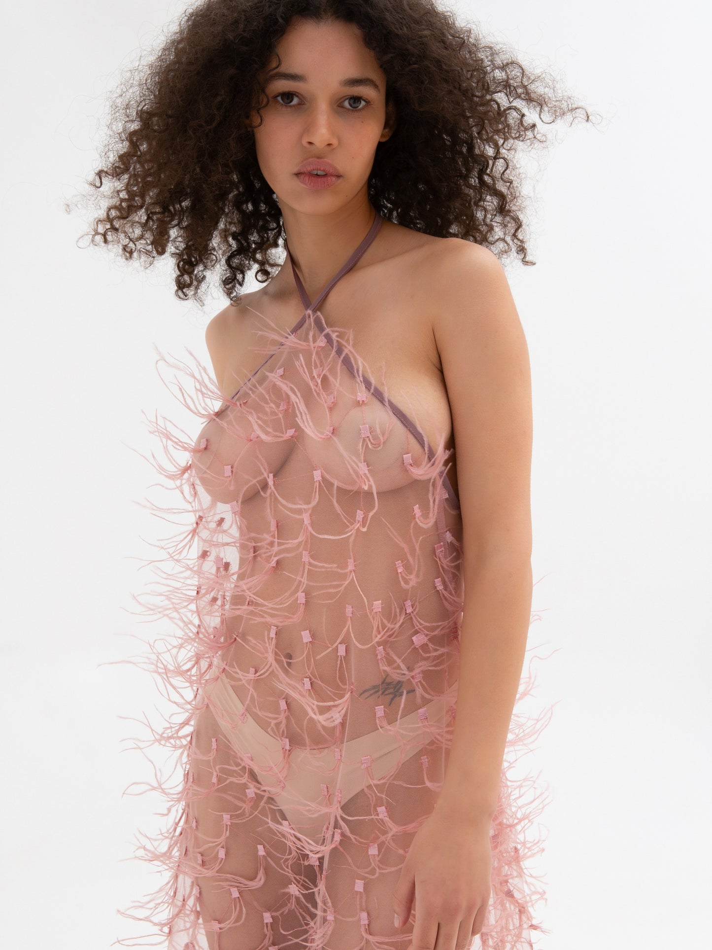 Dress With Feathers