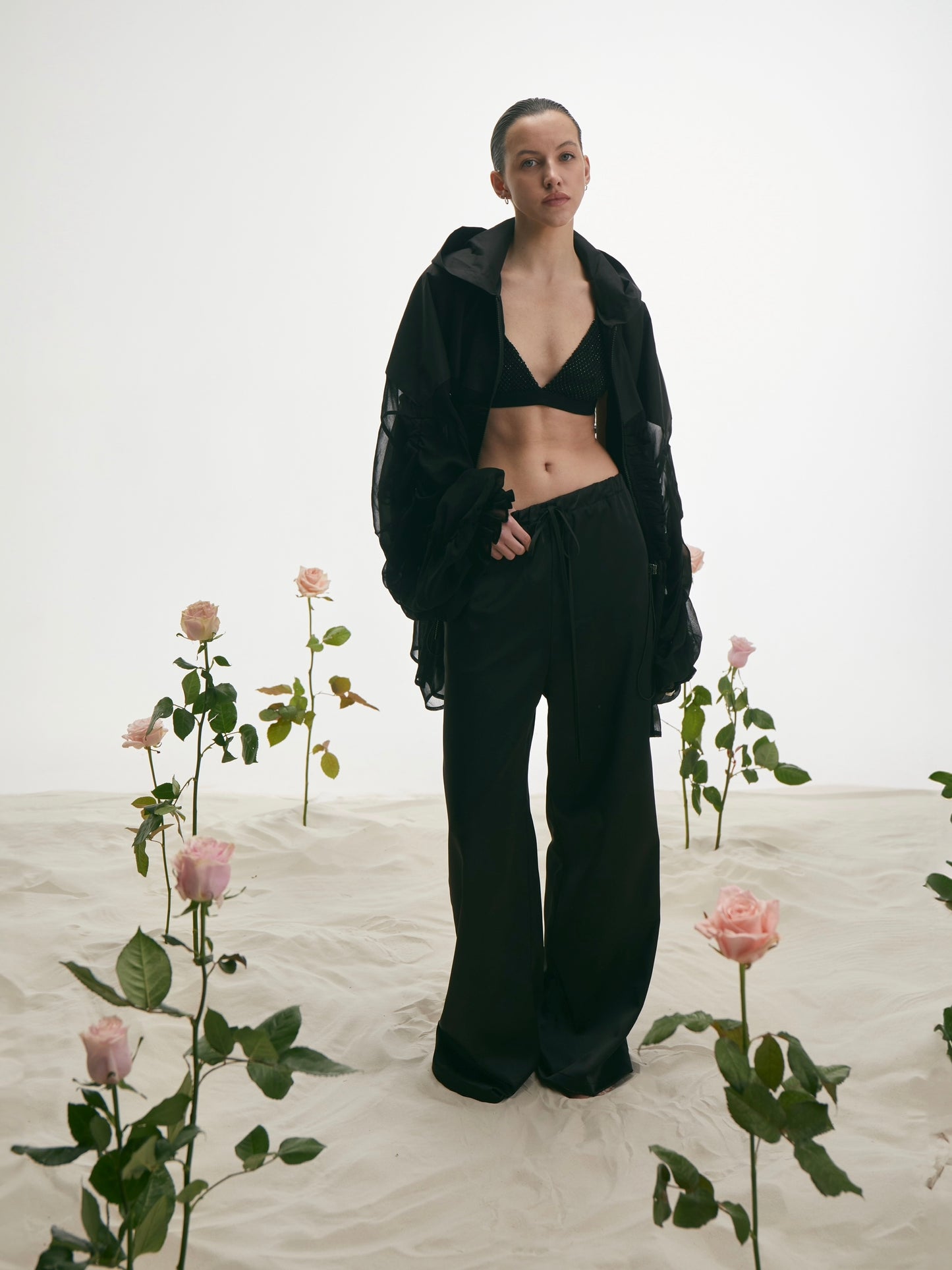 Crystal Bra In Black