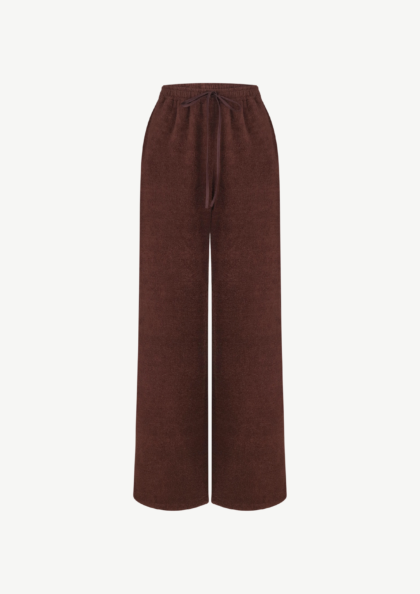 Terry Cloth Sweatpants In Brown