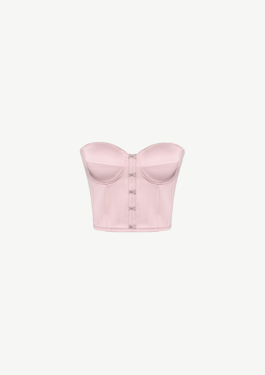 Satin Corset in Pink
