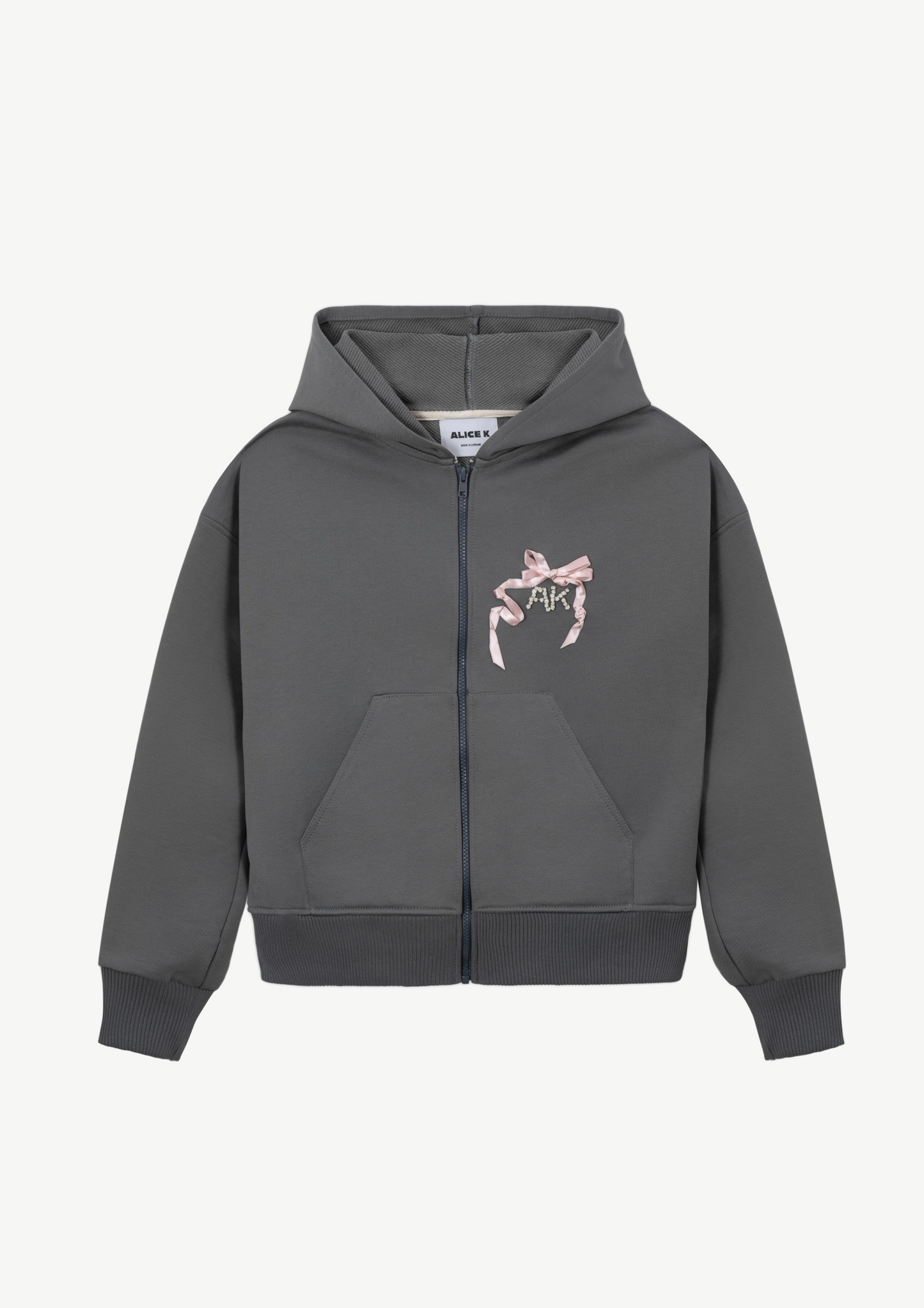 Hoodie With Embroidered Initials