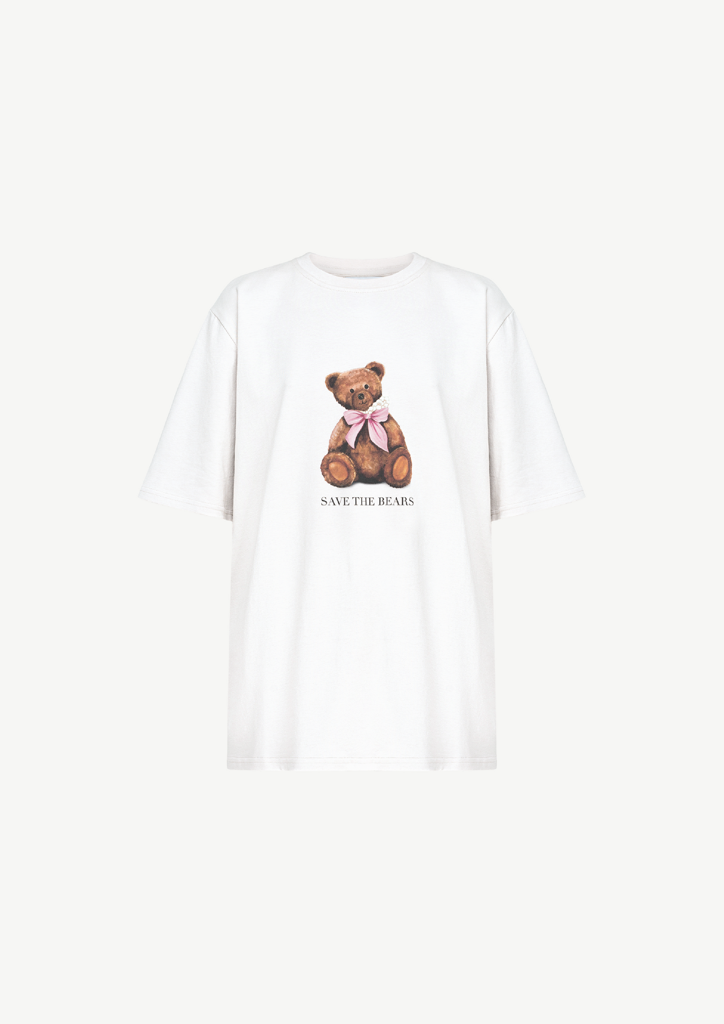 БІЛА ФУТБОЛКА "SAVE THE BEARS".