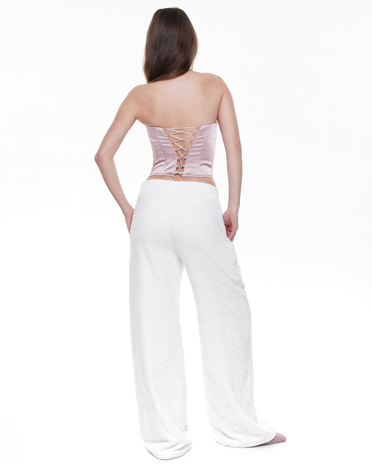 Satin Corset in Pink