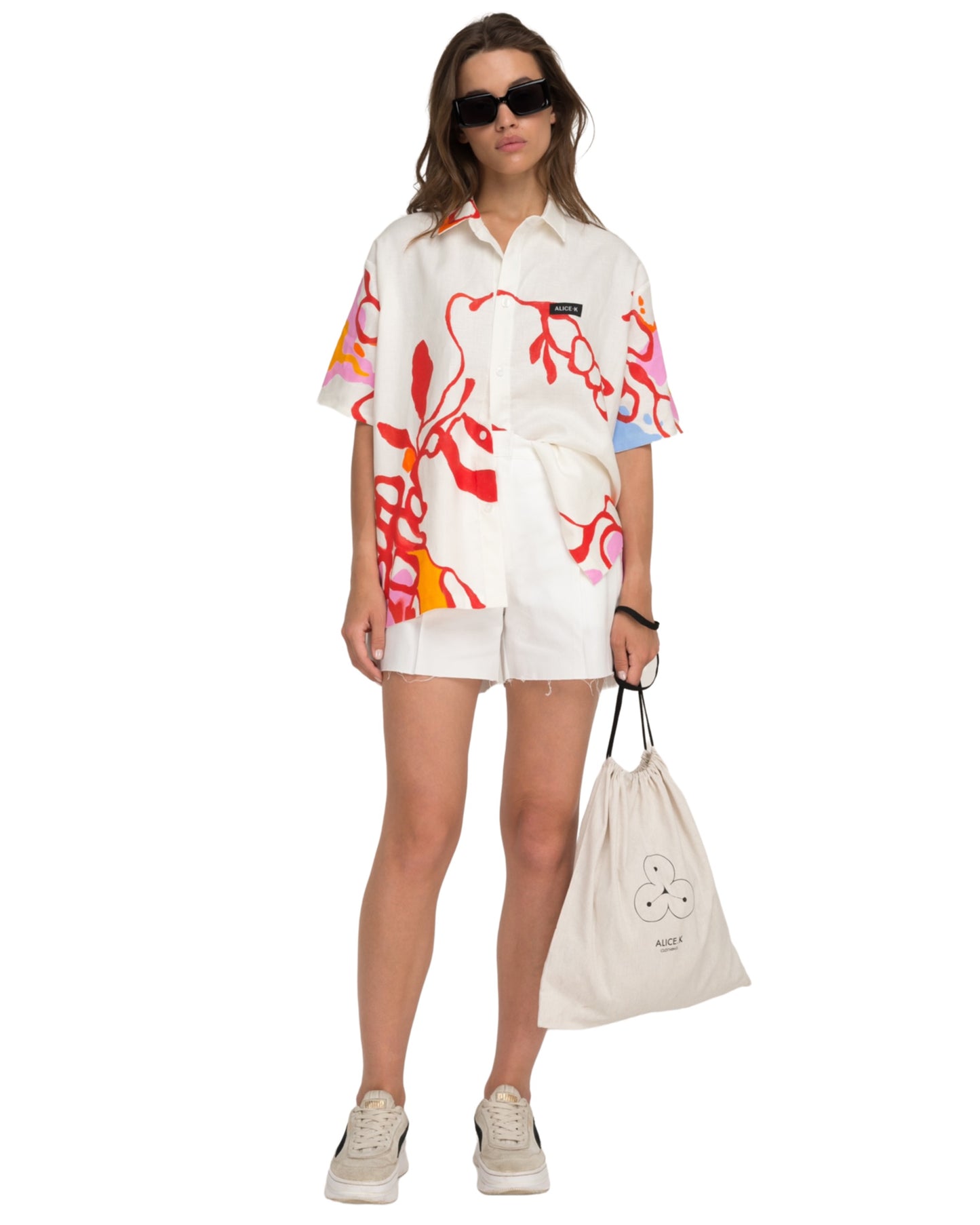 Hand Painted Linen Shirt