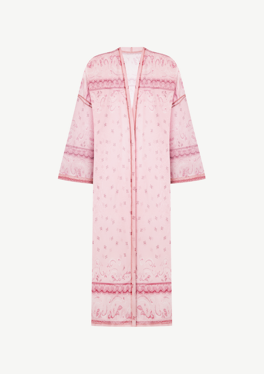 Silk Kimono In Pink