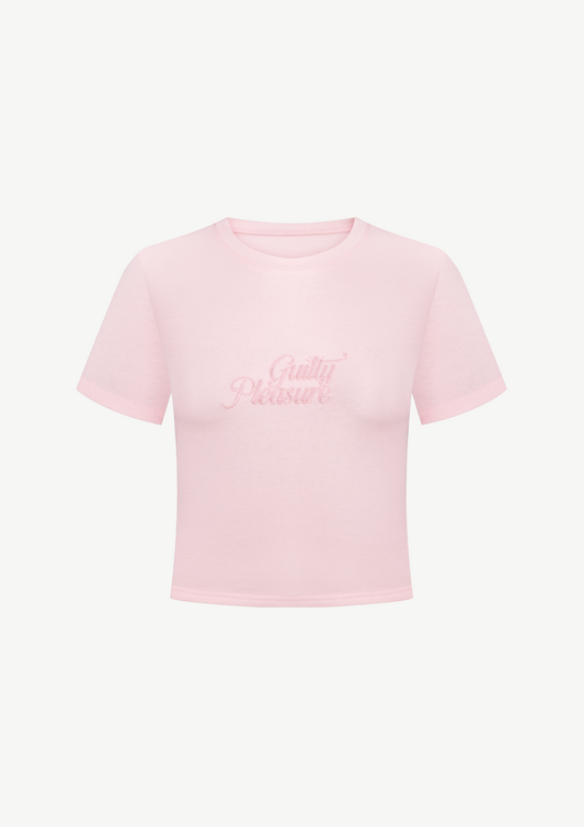 "Guilty Pleasure" T-shirt In Pink