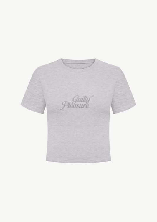 "Guilty Pleasure" T-shirt In Light Gray