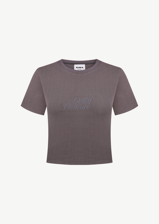 "Guilty Pleasure" T-shirt In Dark Gray