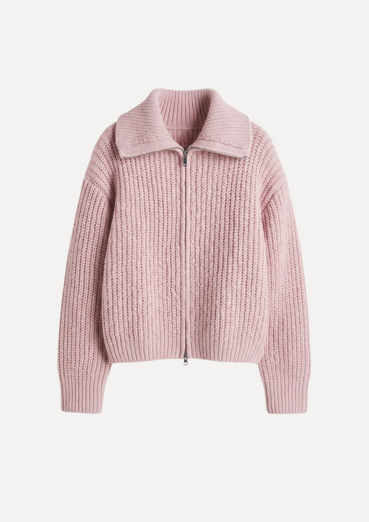 Wool Cardigan In Pink