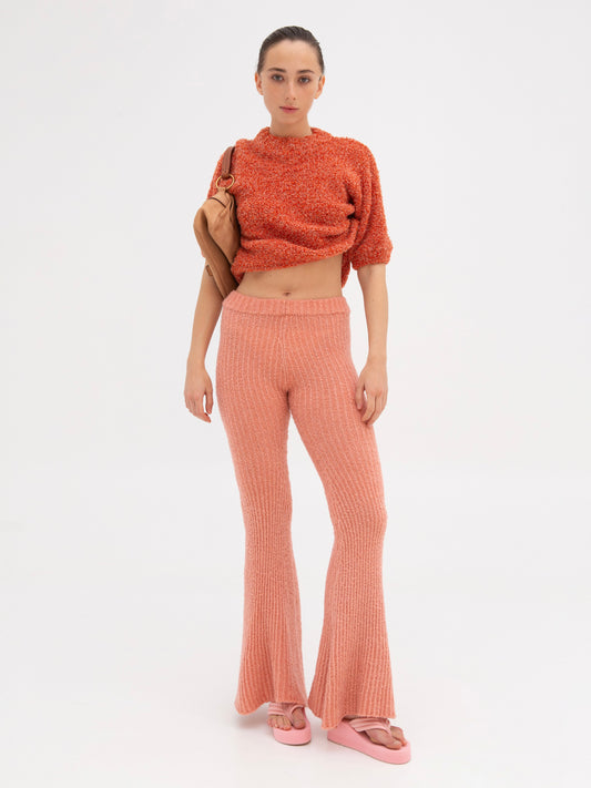 Knitted Pants In Pink