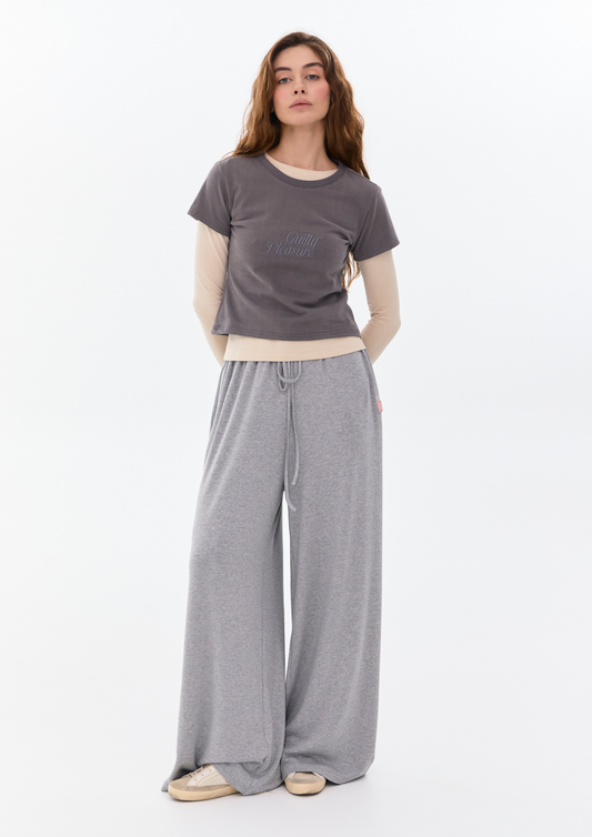 "Guilty Pleasure" T-shirt In Dark Gray