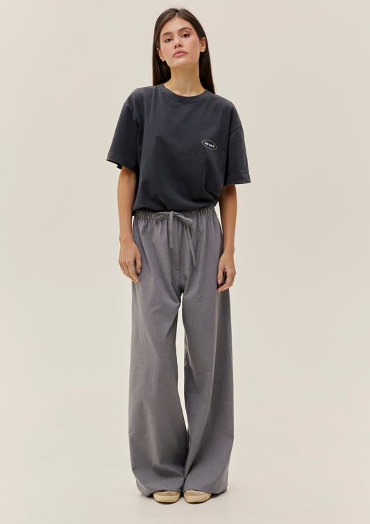 Gray Wool Blend Trousers
