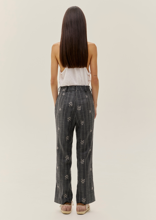 Woolen Striped Trousers