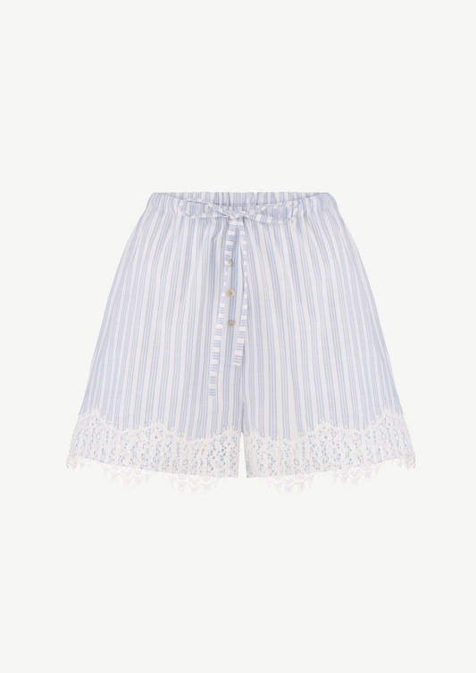 Lace Striped Shorts