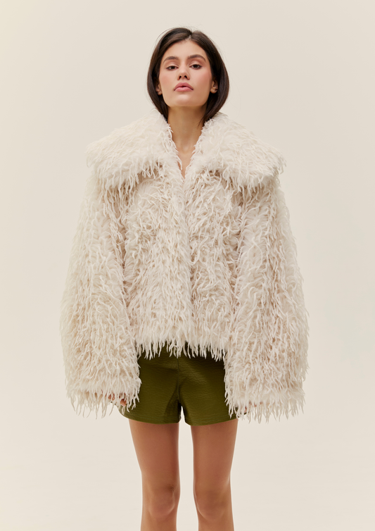Cropped Fur Coat