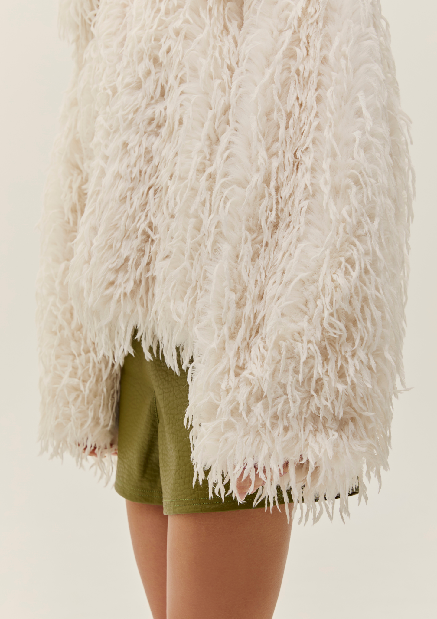 Cropped Fur Coat