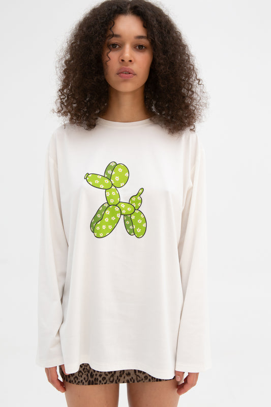 «Green Balloon Dog" x Svyatoslava Markovych Longsleeve