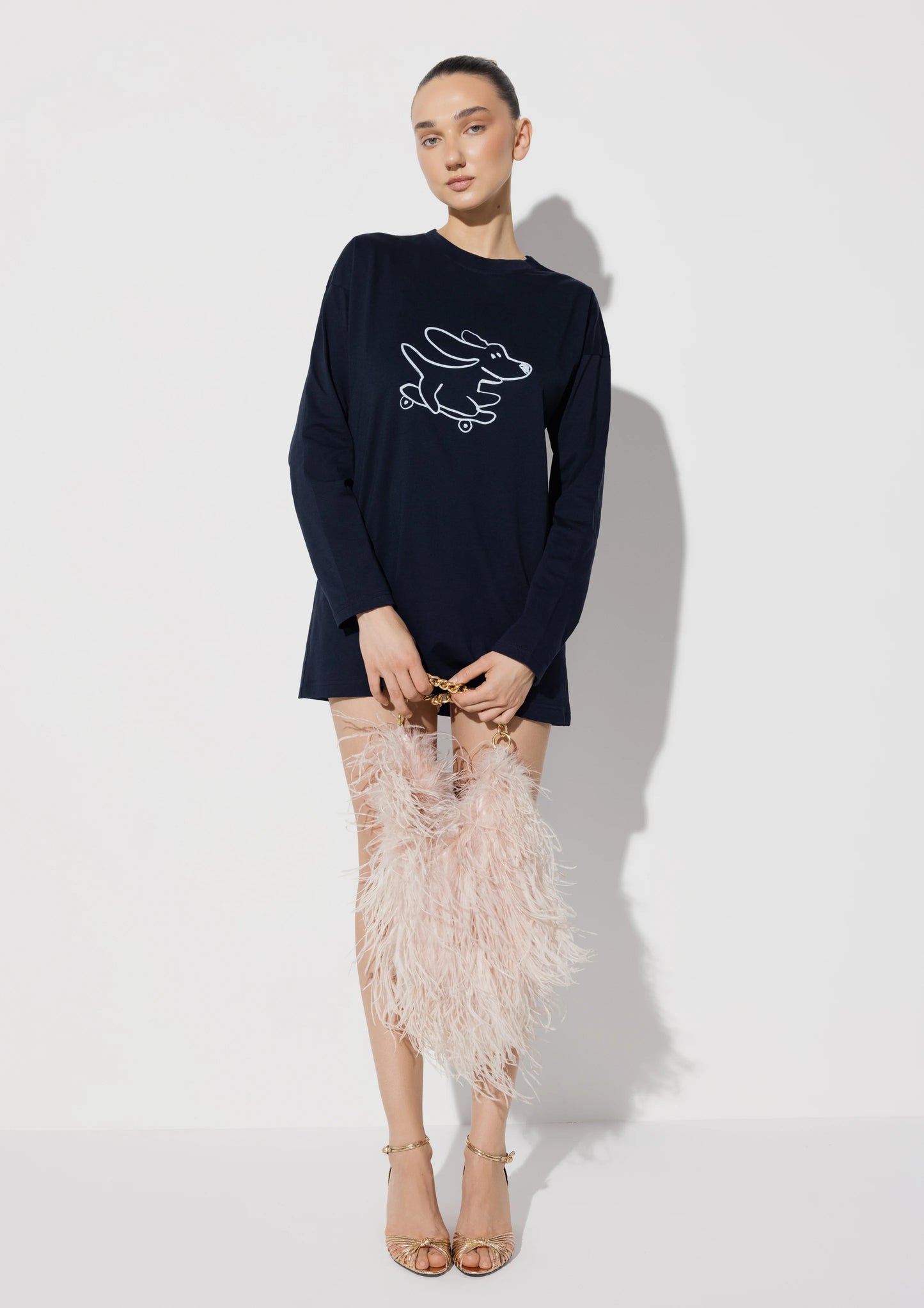 “Alice K Doggos” Long-Sleeve In Dark Blue