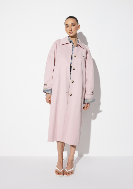 Trench Coat In Pink