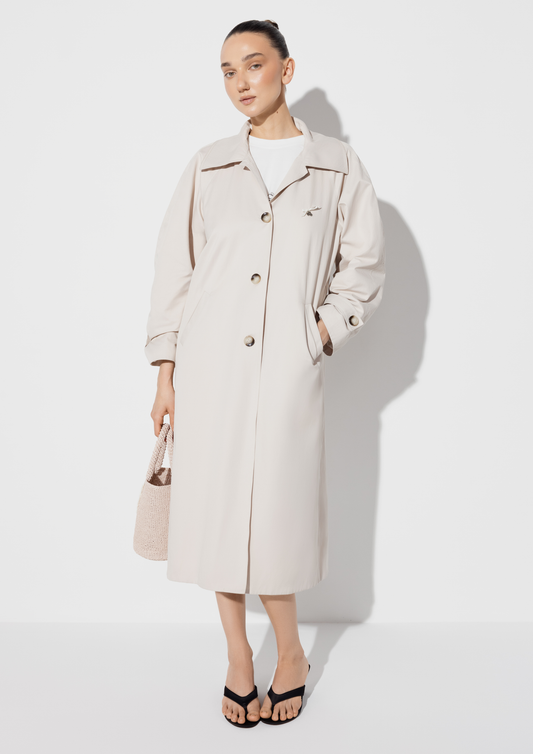 Trench Coat In Beige