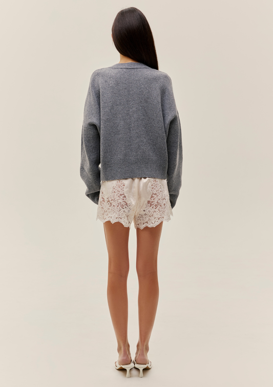 Lambswool Sweater In Gray