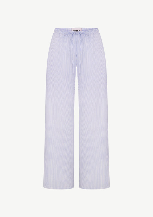 Blue Striped Trousers