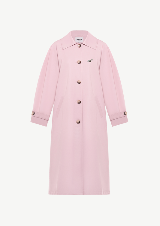 Trench Coat In Pink
