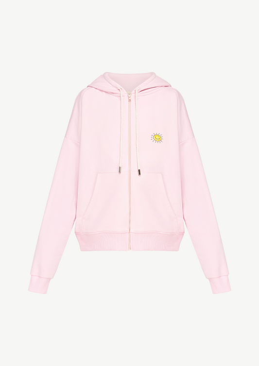 «The sun» Hoodie In Pink