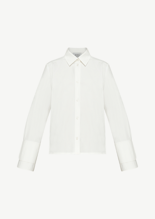 Double CuffF Shirt In White