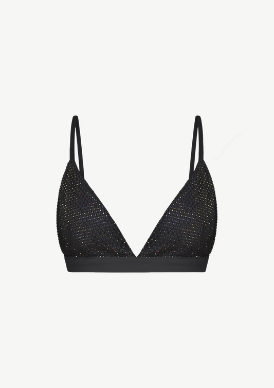 Crystal Bra In Black