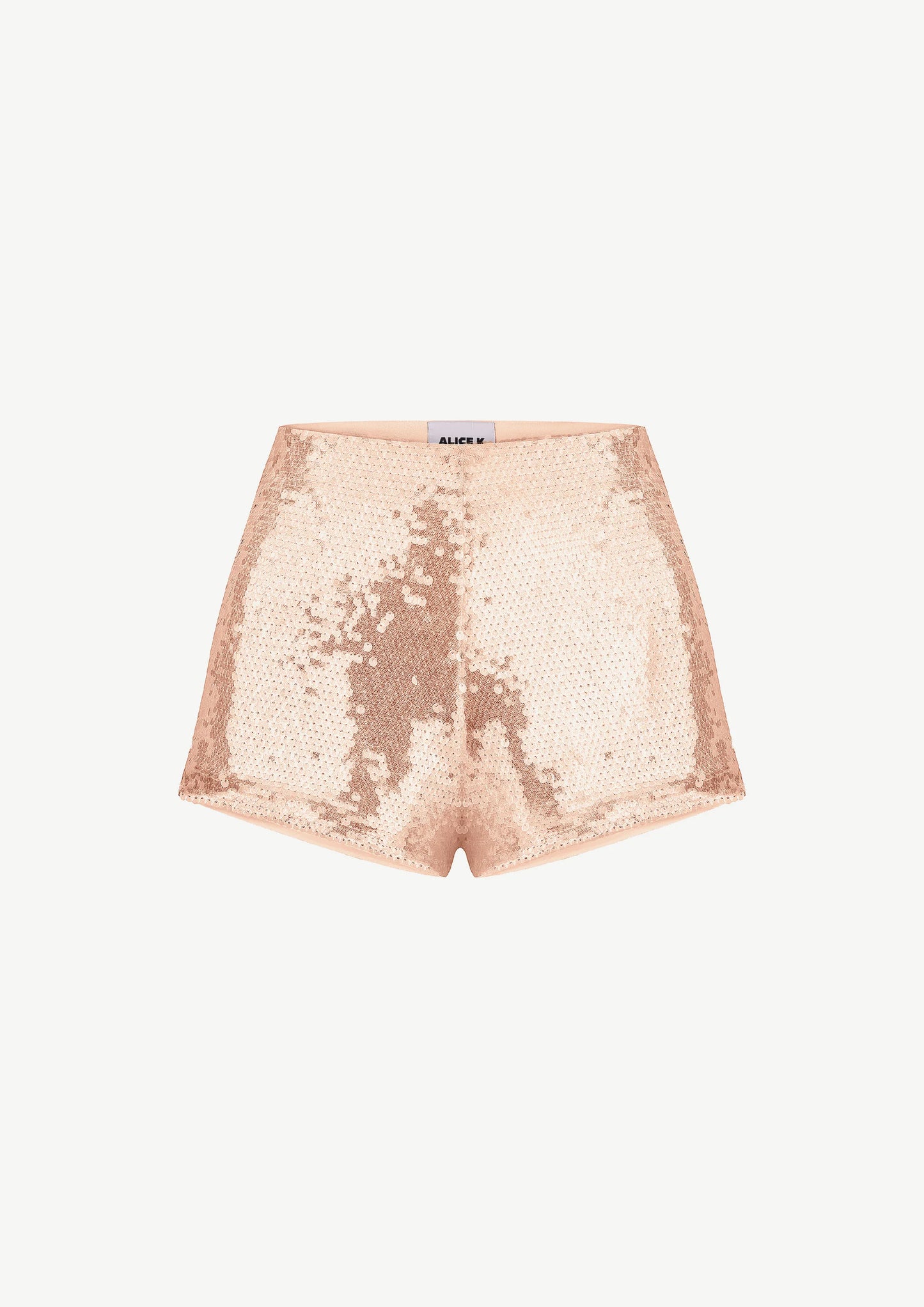 Sequined Shorts In Nude