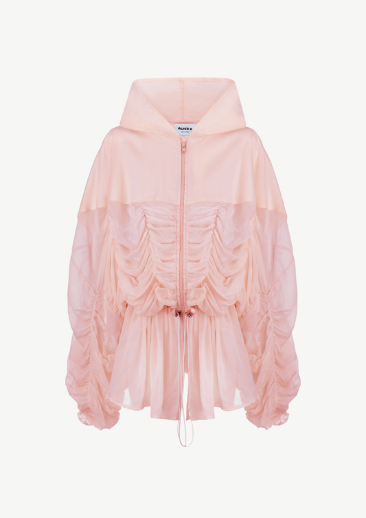 Chiffon Cape In Pink
