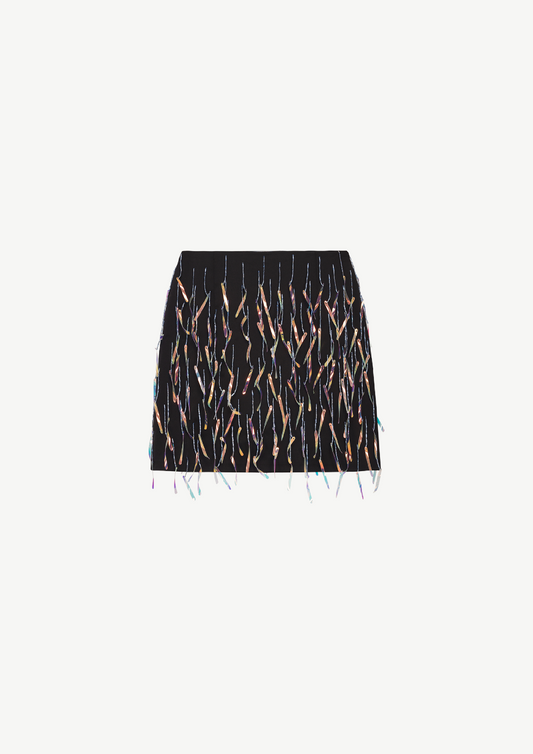 Rainbow Drops Skort In Black
