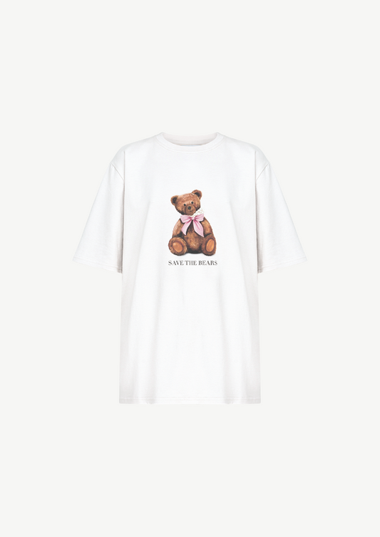 "Save The Bears" T-shirt In White