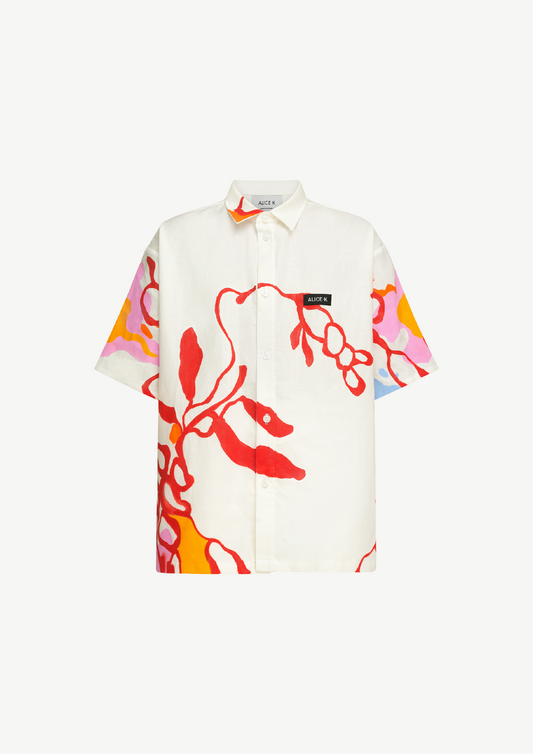 Hand Painted Linen Shirt