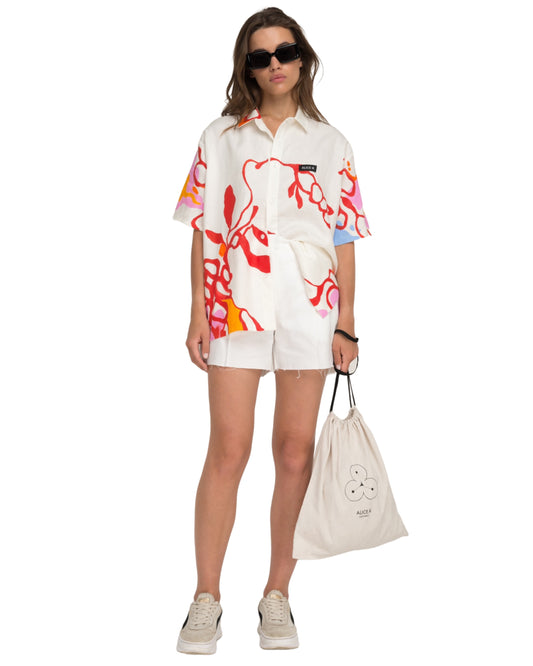 Hand Painted Linen Shirt